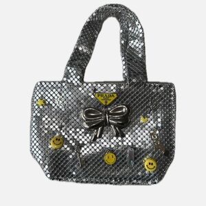 Chain Metal Mini Purse with Charms
Unbranded